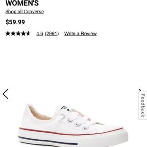 Like NEW womens converse Chuck Taylor slip on